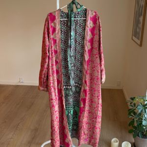 Vendbar silke kimono nr. 23 - 118 cm
